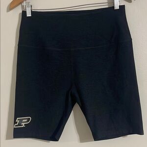 Beyond Yoga black Perdue biker shorts 1x